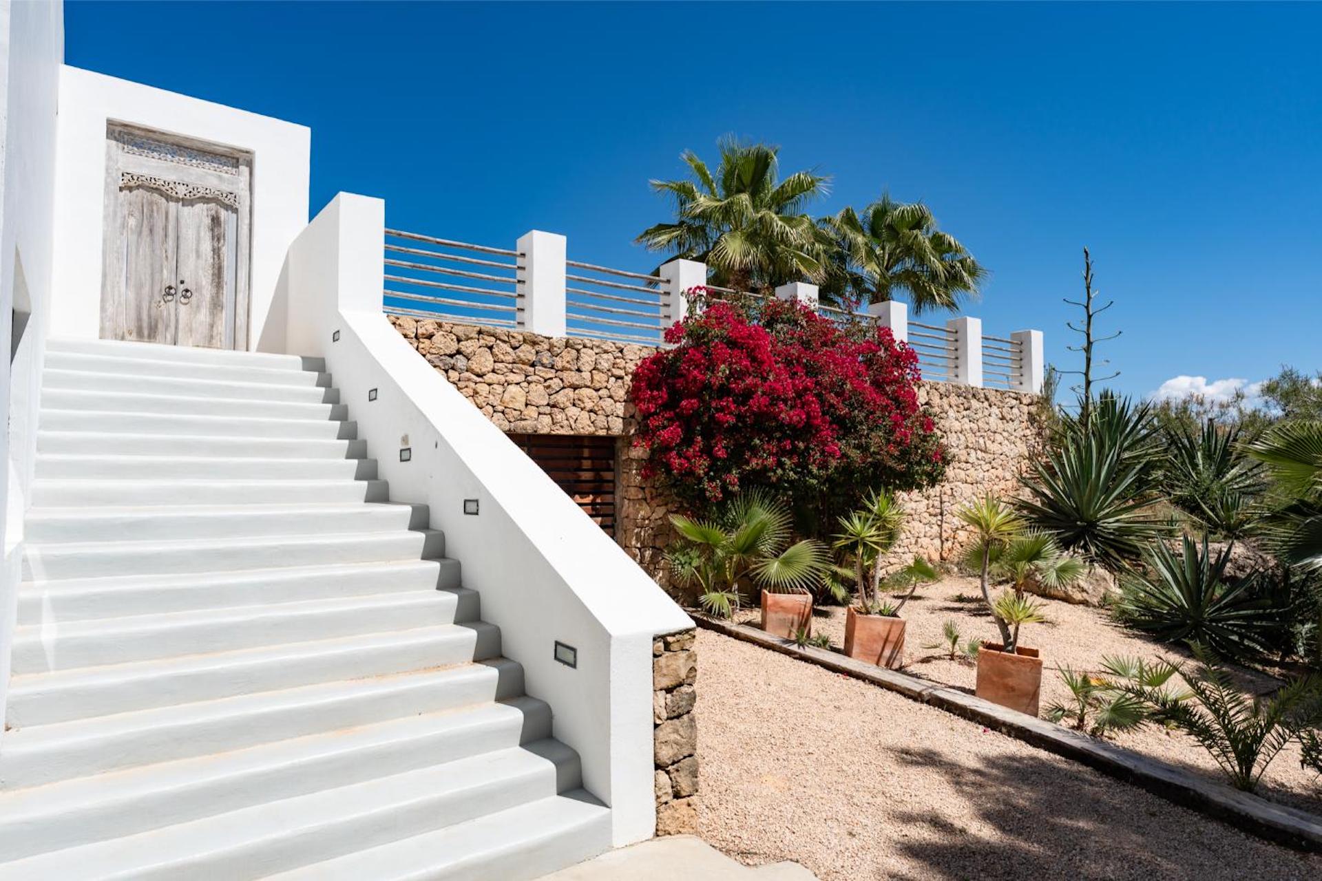 Resa Estates Ibiza modern finca villa for sale exterior stairs.jpg